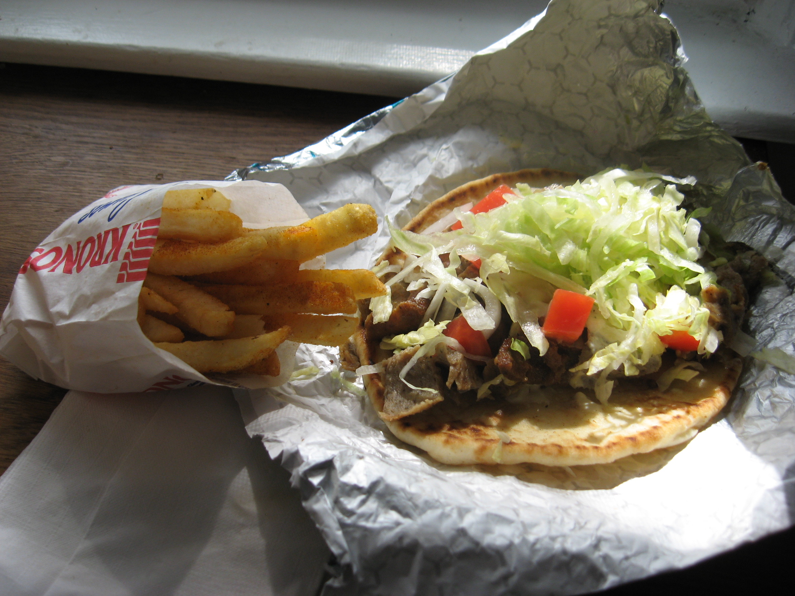Gyro And Fries